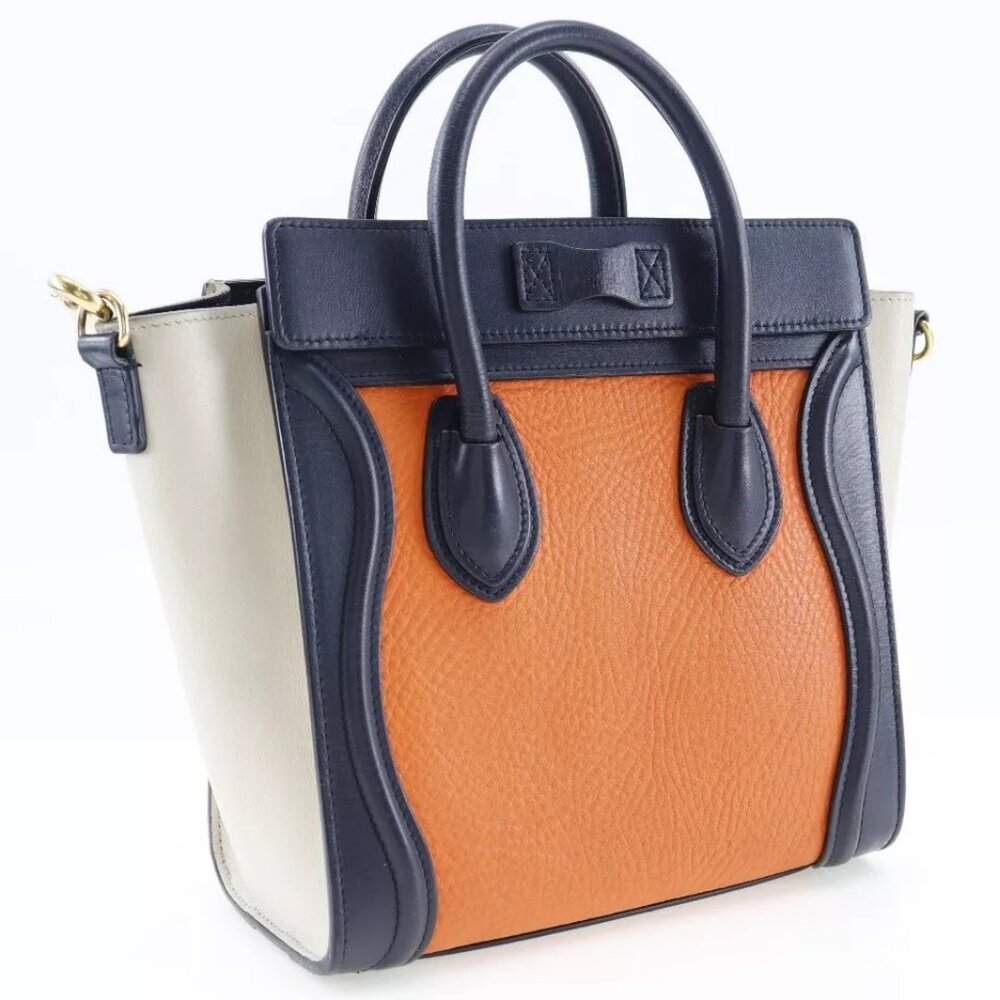 CELINE Luggage nano shopper Shoulder Bag Calfskin Women - Picture 3 of 8